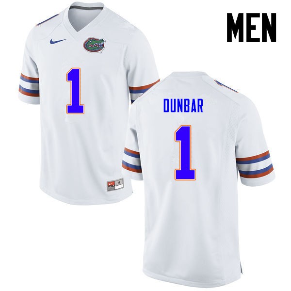 Florida Gators Men #1 Quinton Dunbar College Football White